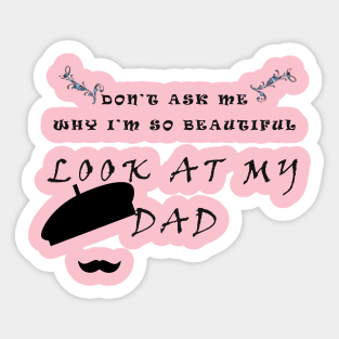 dad gift for fathers day Sticker